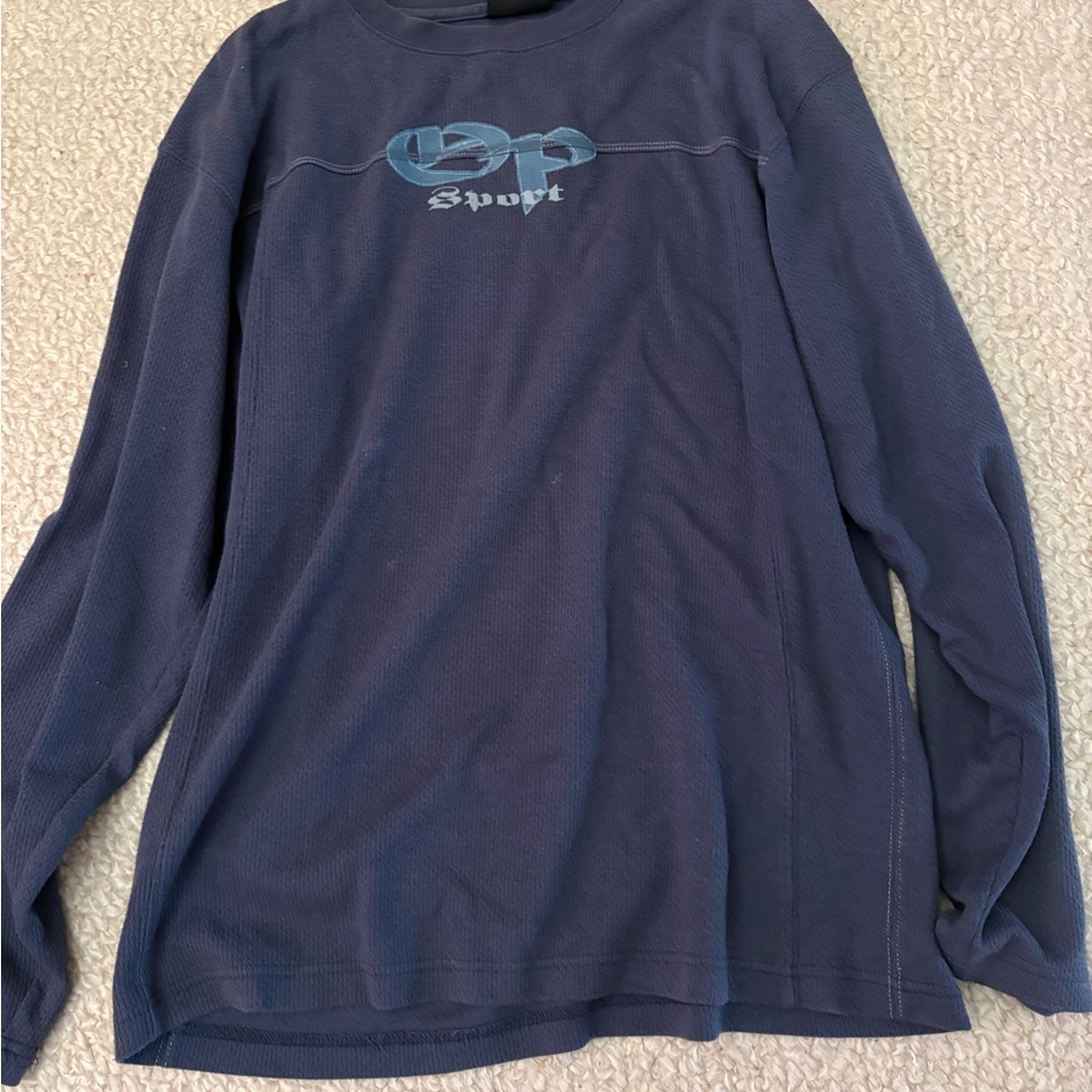OP Sport Men's Blue Long Sleeve Shirt